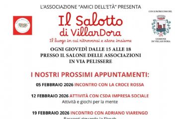 Il salotto di Villardora: ogni giovedì dalle 15 alle 18, uno spazio per ritrovarsi, chiacchierare, imparare e stare bene insieme