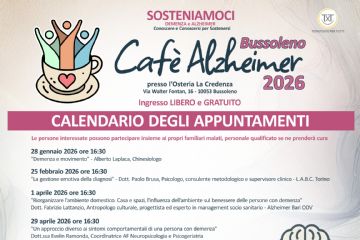Cafè Alzheimer – Bussoleno: calendario 2026 degli appuntamenti