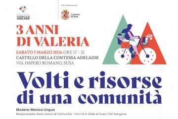Sabato 7 marzo evento conclusivo del progetto “3 anni di Valeria – Volti e risorse di una comunità”