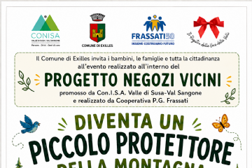 Progetto Negozi Vicini a Exilles: lunedì 17 agosto appuntamento speciale dedicato a bambini e famiglie