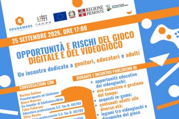 Venerdì 25 settembre a Bussoleno: un incontro rivolto a genitori, educatori e adulti sulle opportunità e i rischi dei videogiochi